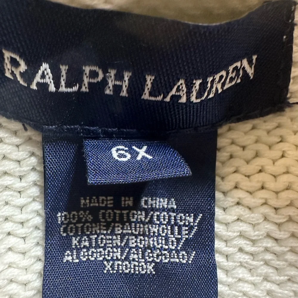 Ralph Lauren Cream Knit Sweater‎